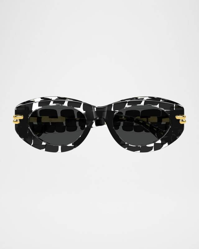 Oval Acetate Sunglasses